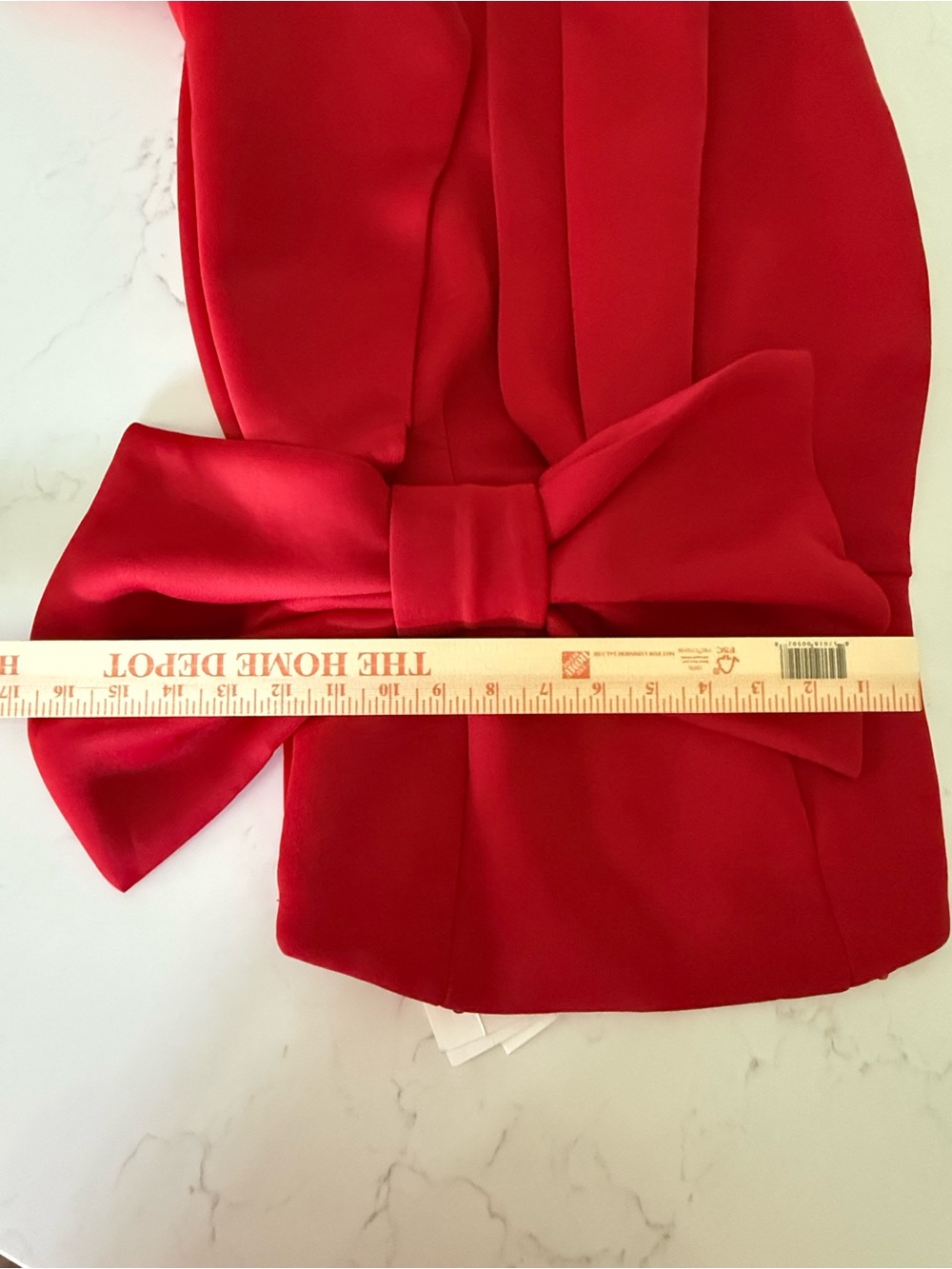 Quiz Size 6 Red Strapless Mini Dress with Statement Bow Stretch America 1776 - Picture 8 of 12